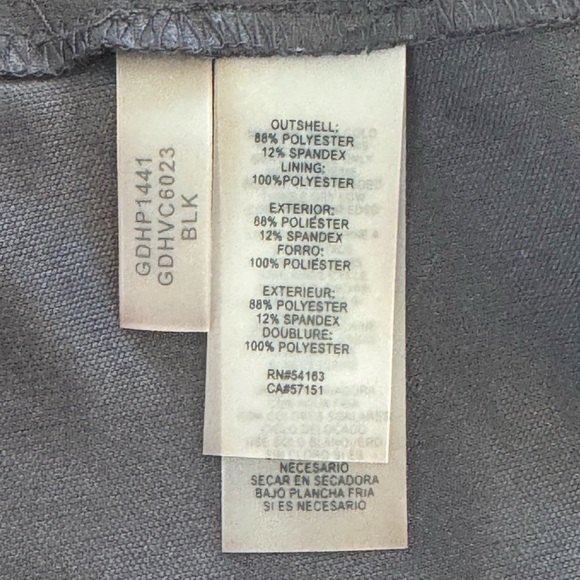 Guess Los Angeles Tonal Chevron V Neck Sheath Little Black Sexy Dress- Size 4 - Picture 15 of 16